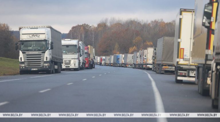 В Беларуси ограничили движение литовских грузовиков белорусско-литовским участком границы