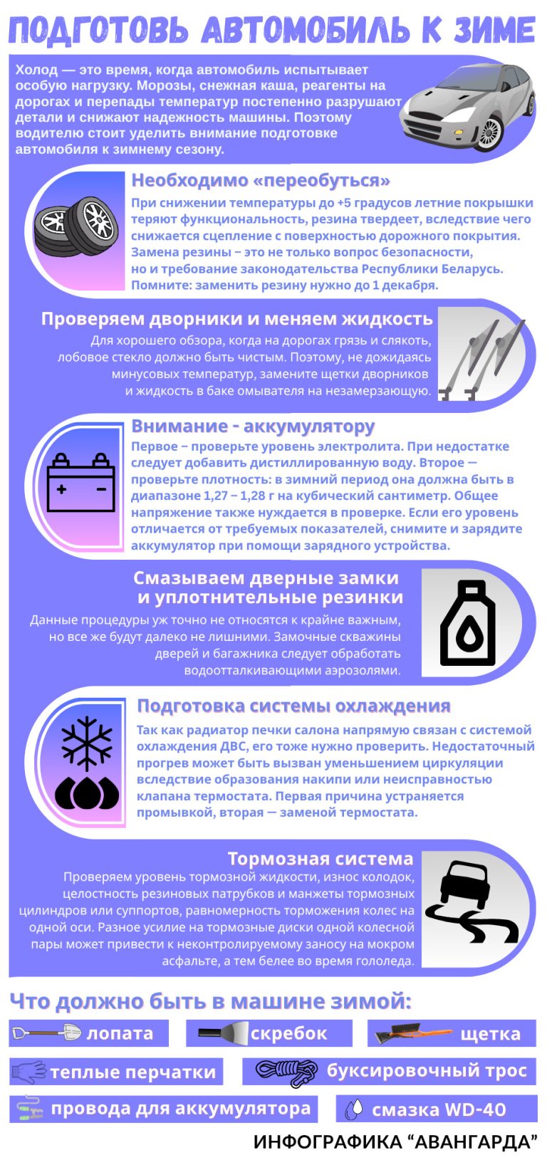 Подготовь автомобиль к зиме