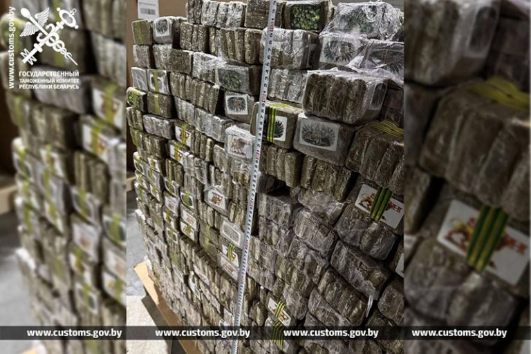 Белорусские таможенники перехватили рекордную партию наркотиков из ЕС — почти 1,3 тонны